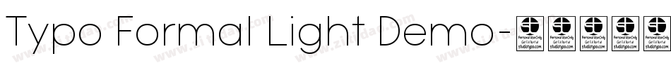 Typo Formal Light Demo字体转换